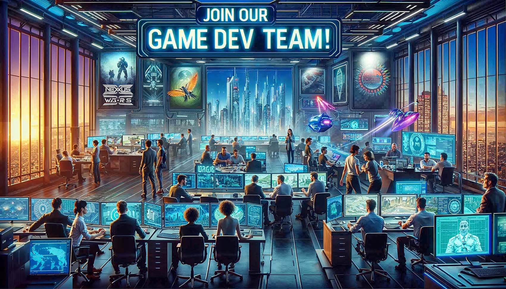 Concept illustration of a future Nexus Wars development studio